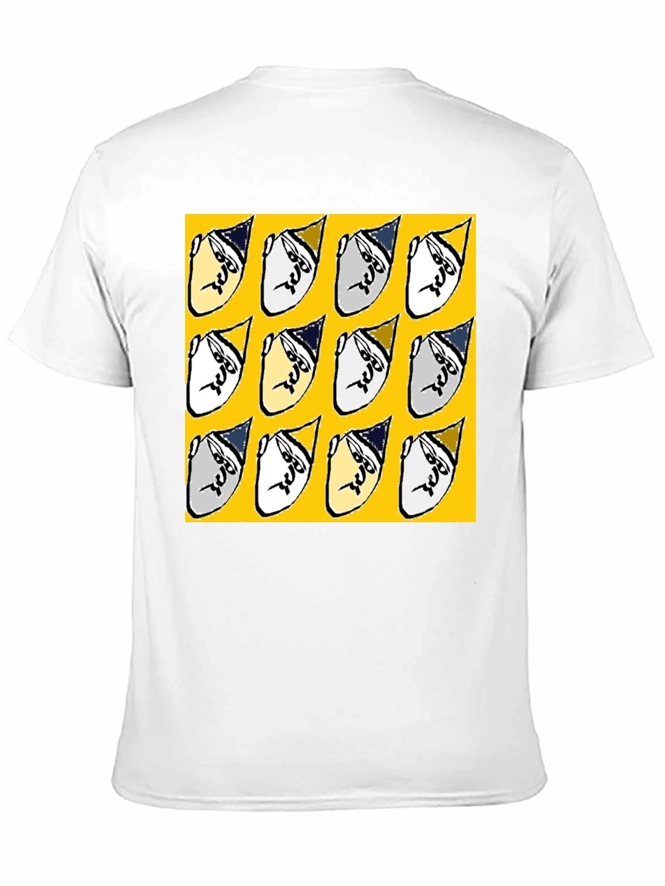 Funky Patterned Graphic Print Crew Neck T-Shirt