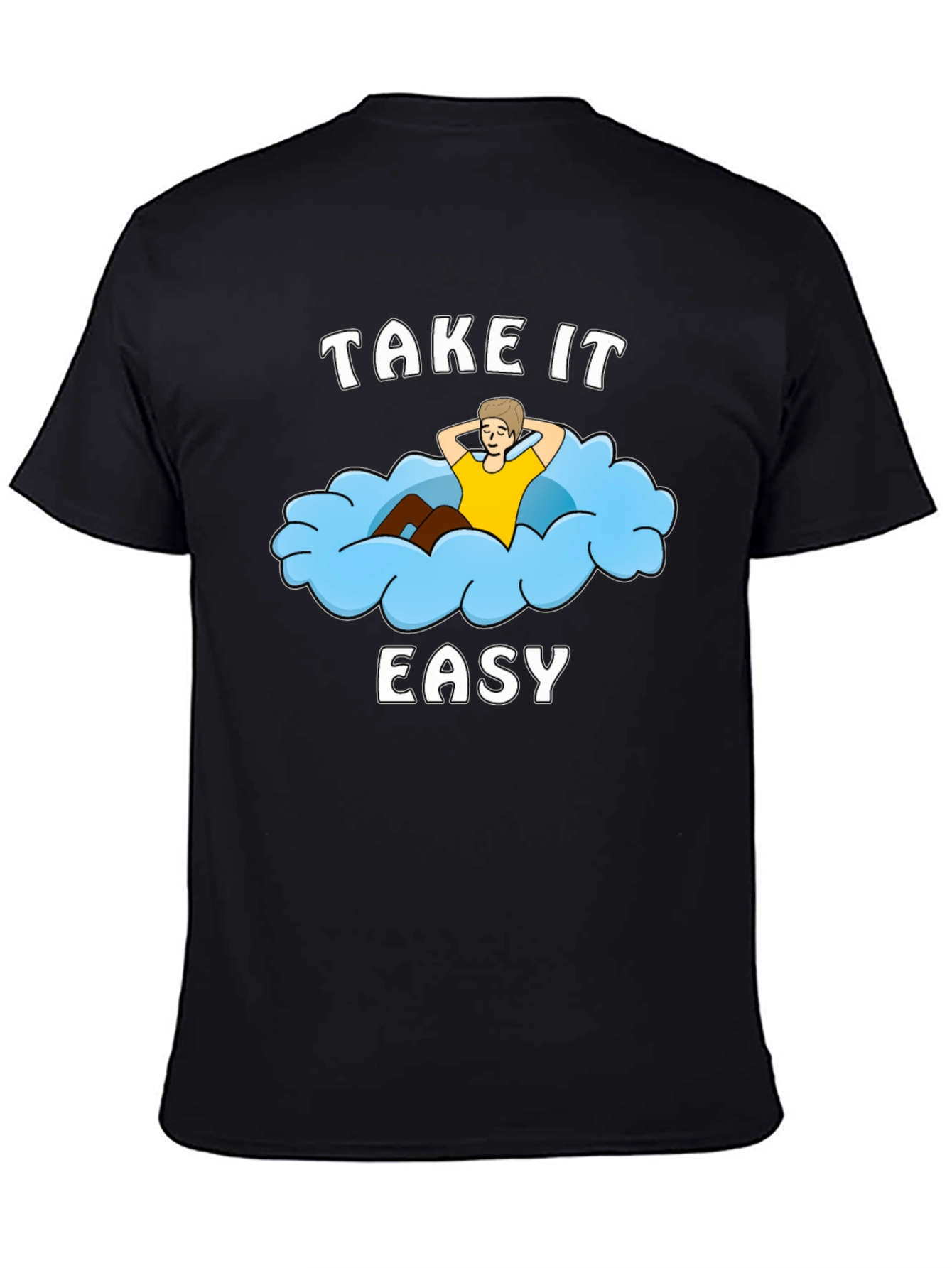 Take It Easy Cloud Graphic T-Shirt