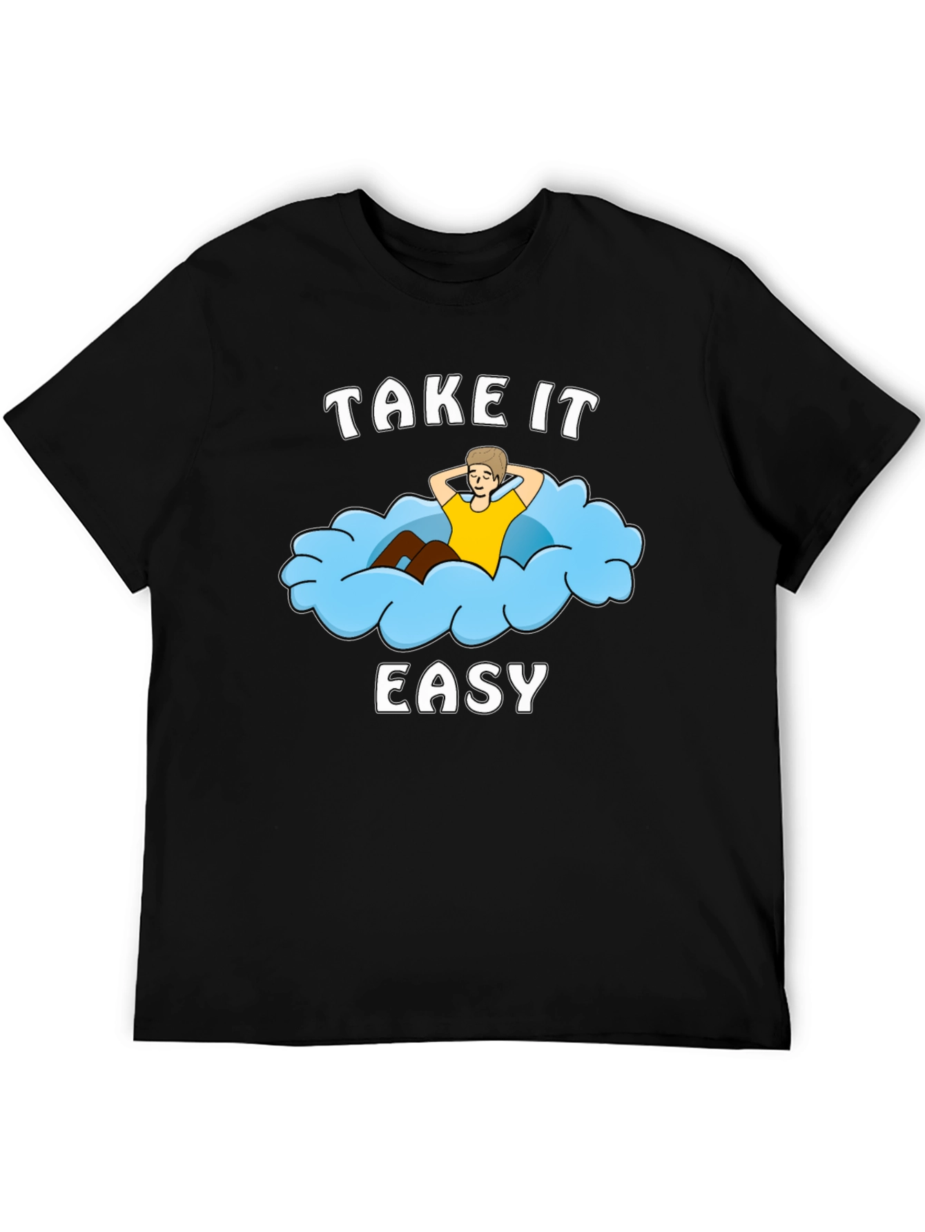Take It Easy Cloud Graphic T-Shirt