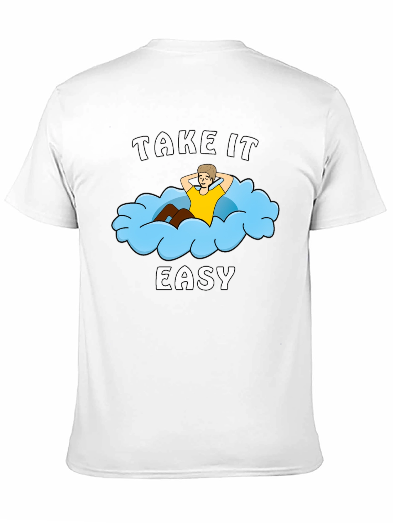 Take It Easy Cloud Graphic T-Shirt