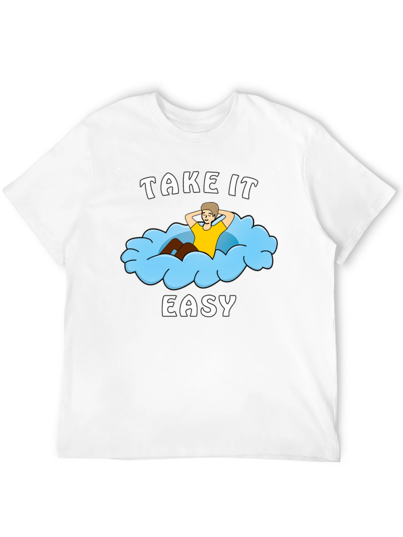 Take It Easy Cloud Graphic T-Shirt