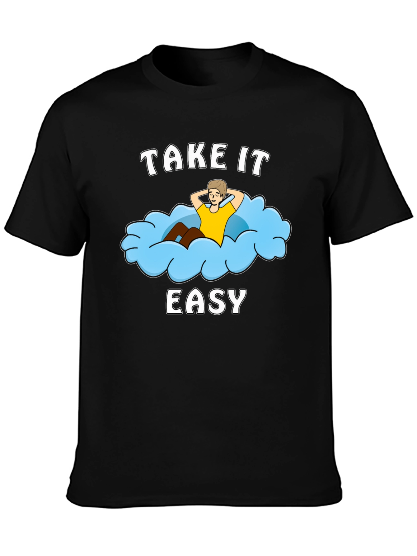 Take It Easy Cloud Graphic T-Shirt