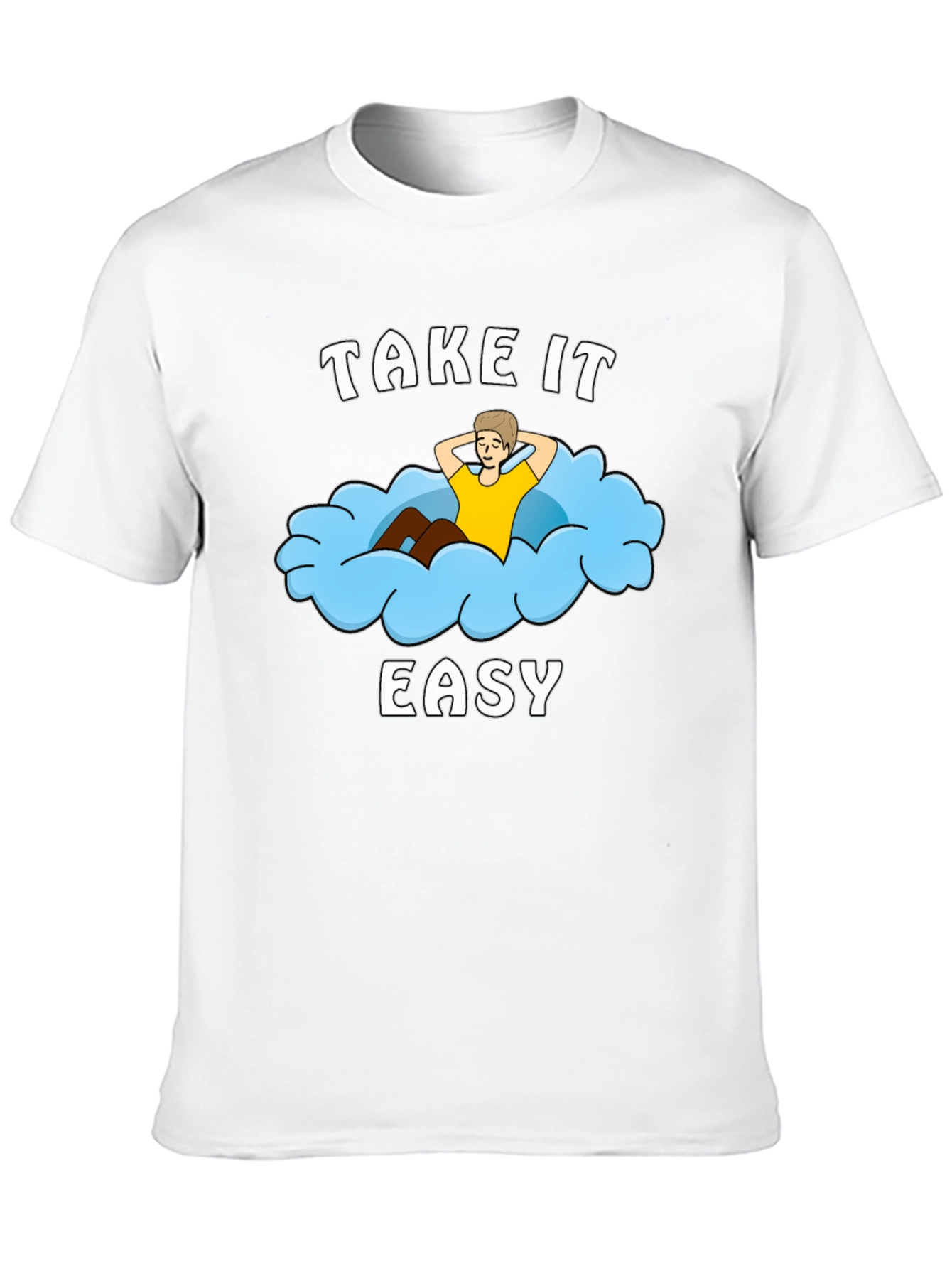 Take It Easy Cloud Graphic T-Shirt