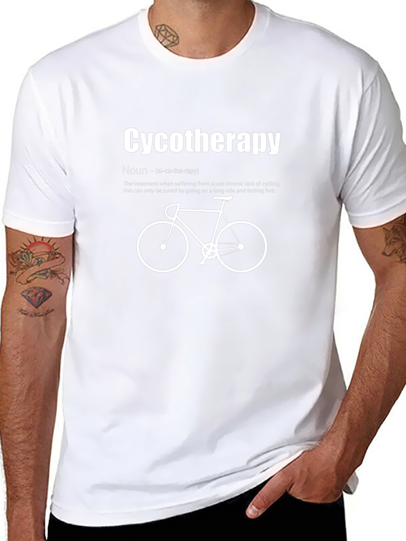 Cycotherapy T-Shirt - Cycling Therapy Definition Tee
