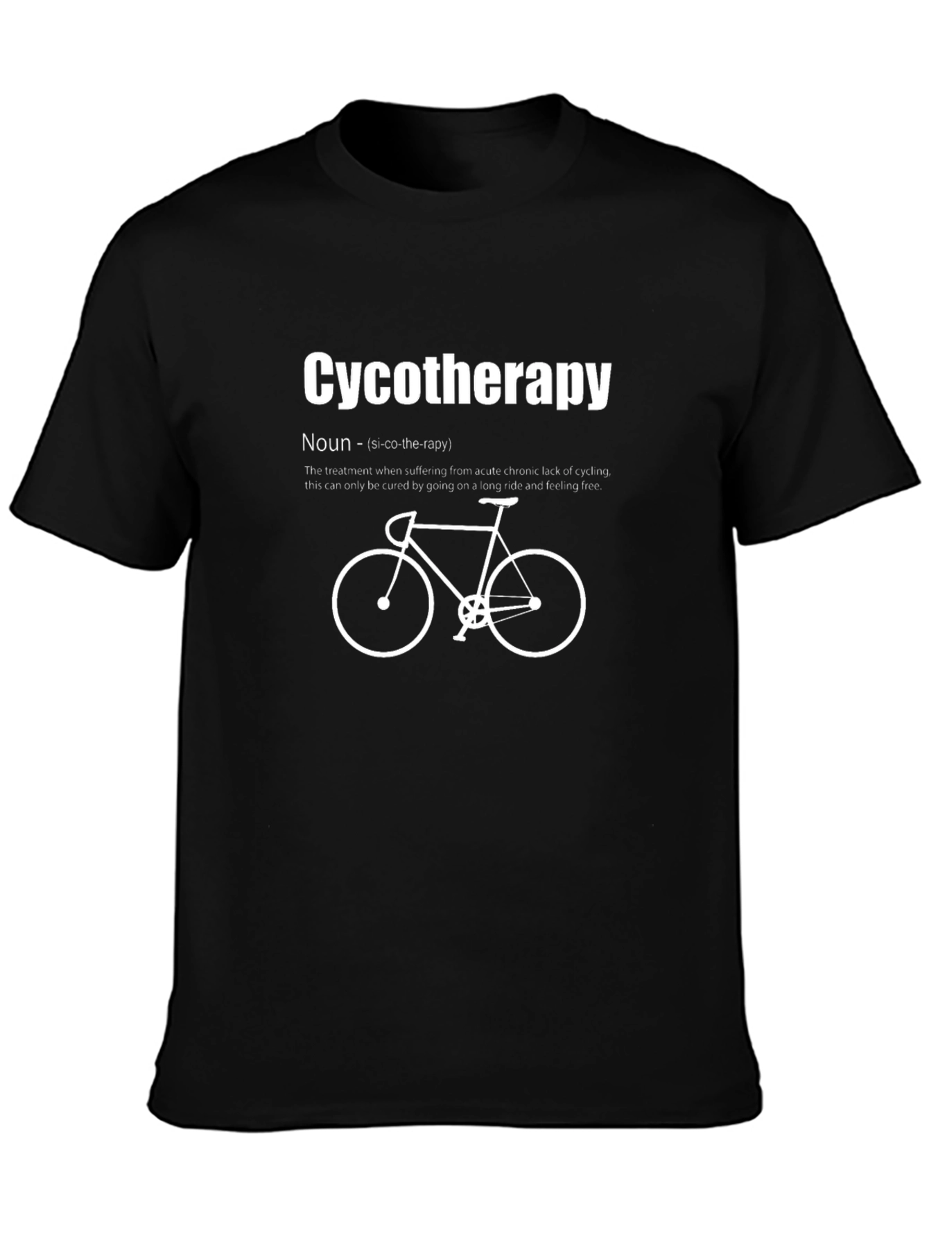 Cycotherapy T-Shirt - Cycling Therapy Definition Tee