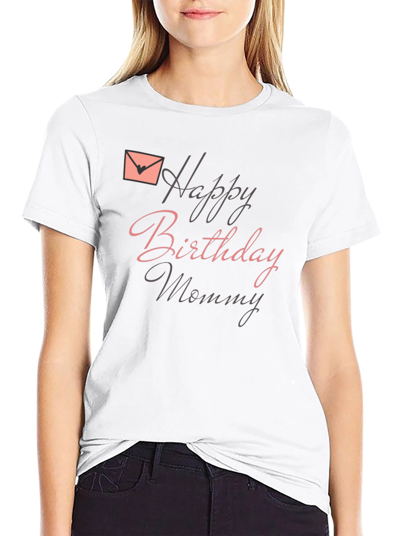 Happy Birthday Mommy Black T-Shirt