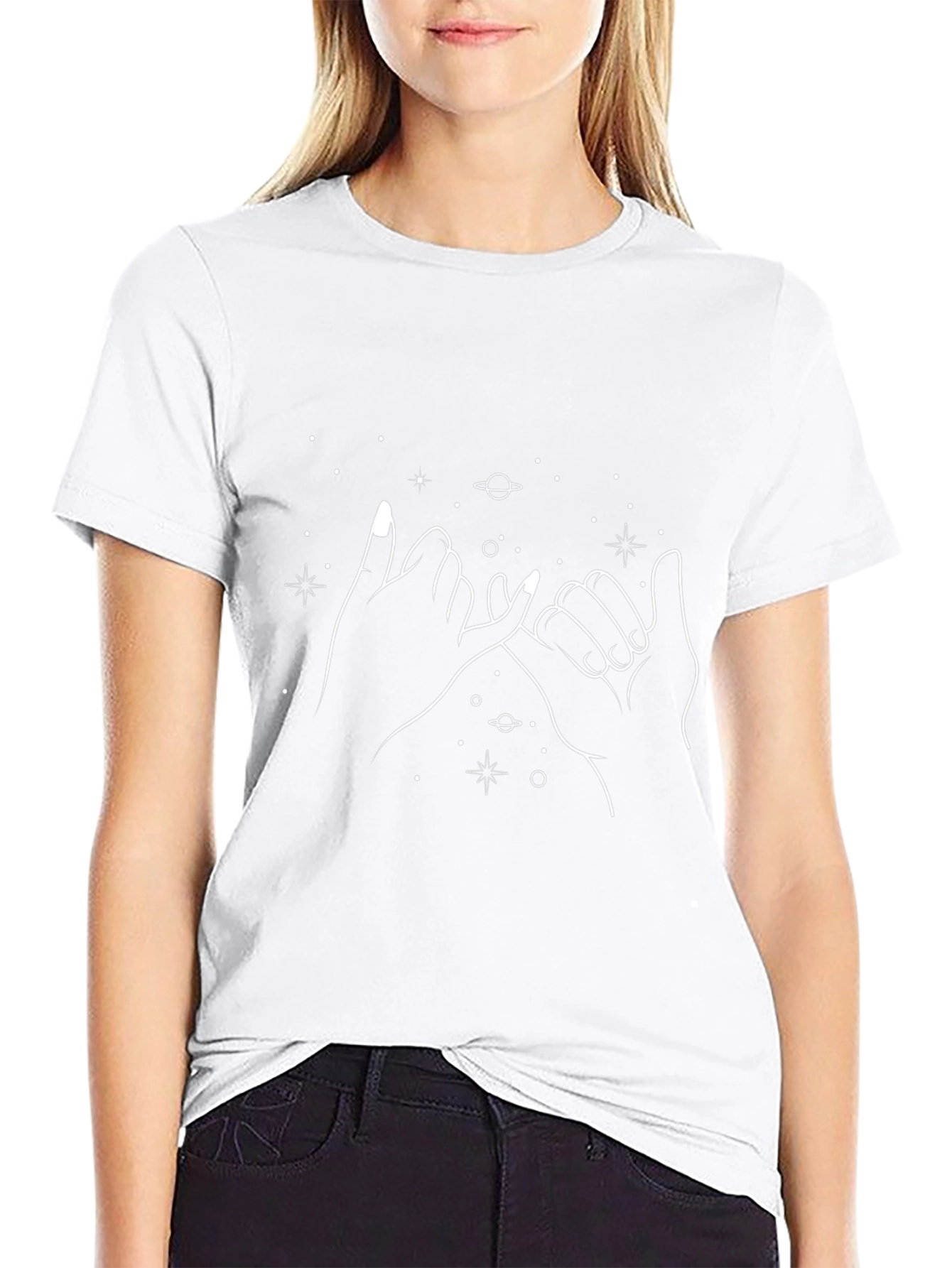 Pinky Promise Graphic T-Shirt - Black