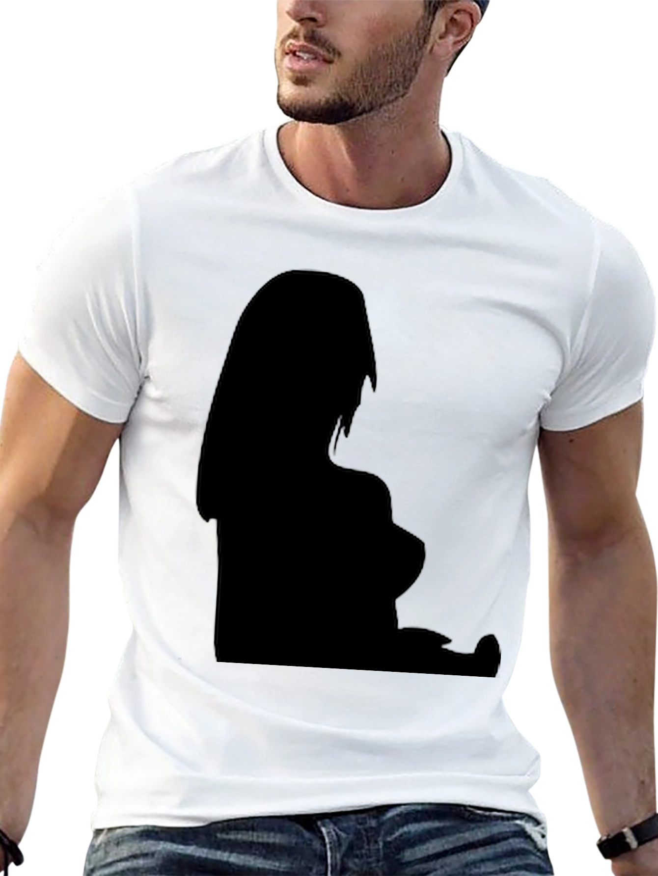 Silhouette Graphic Black T-Shirt