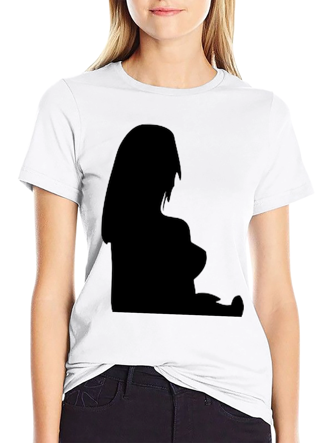 Silhouette Graphic Black T-Shirt