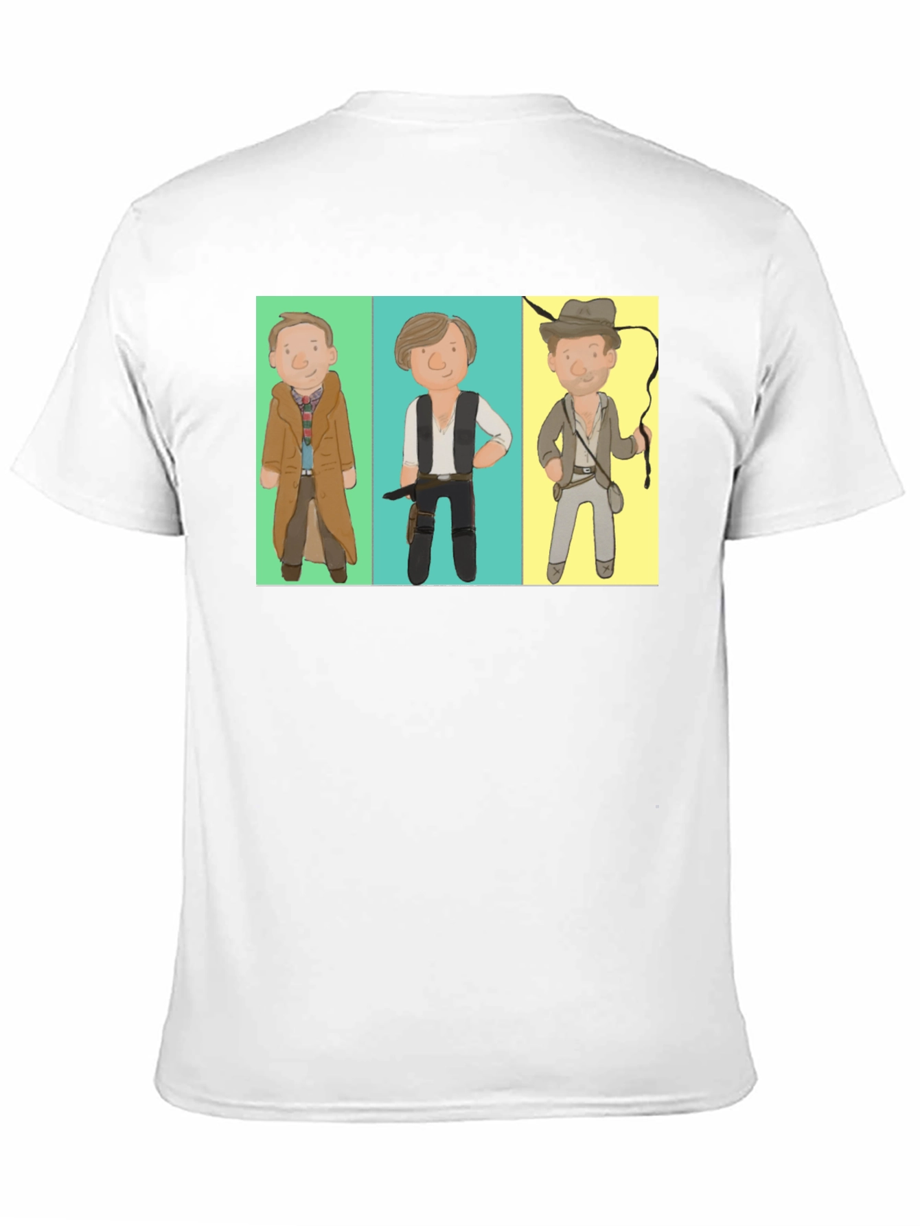 Cartoon Hero Trio Black T-Shirt