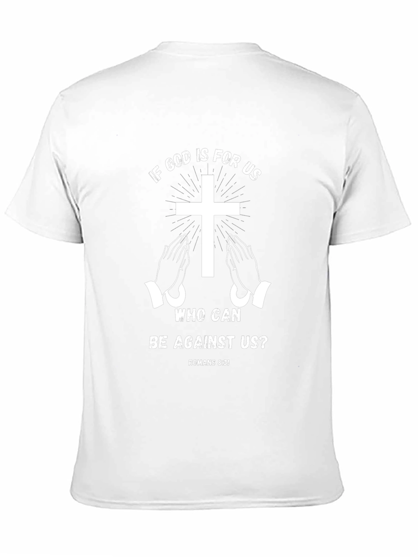 Faith-Based Graphic Tee - Romans 8:31