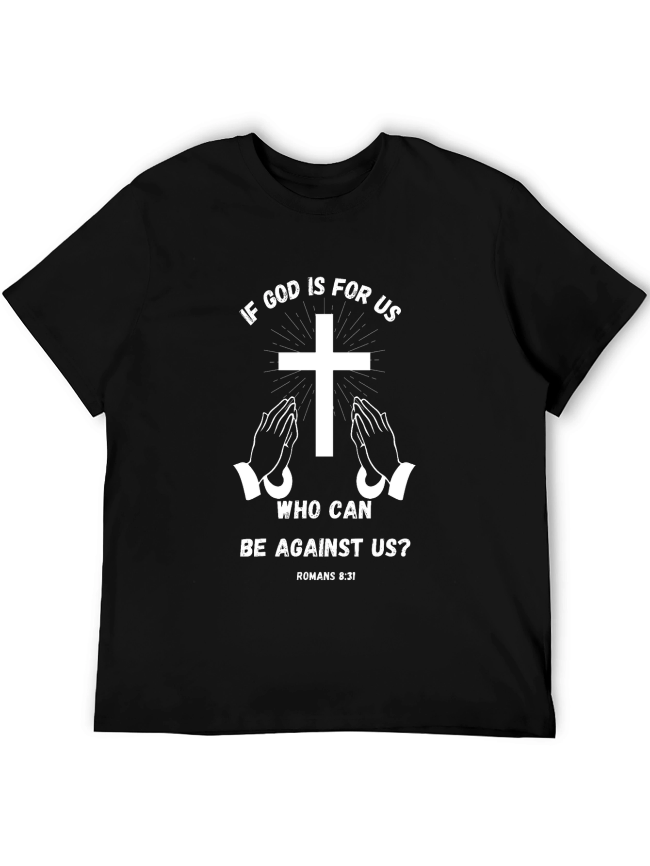 Faith-Based Graphic Tee - Romans 8:31