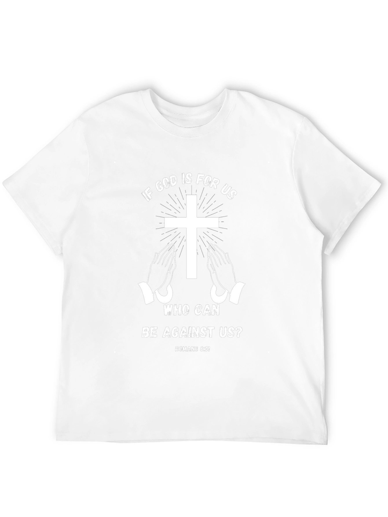 Faith-Based Graphic Tee - Romans 8:31