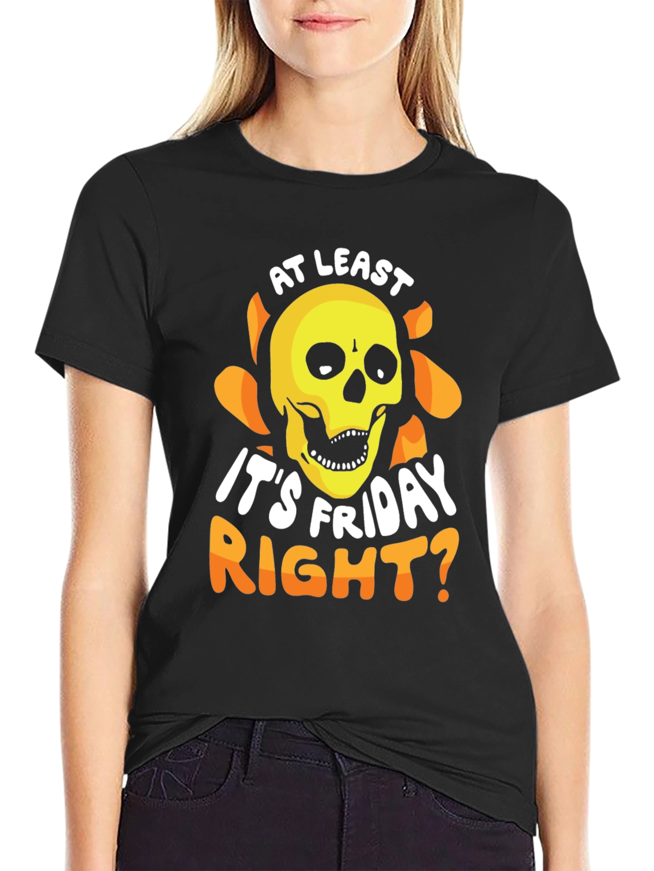 Friday Skull Graphic Tee - Mens Black T-Shirt