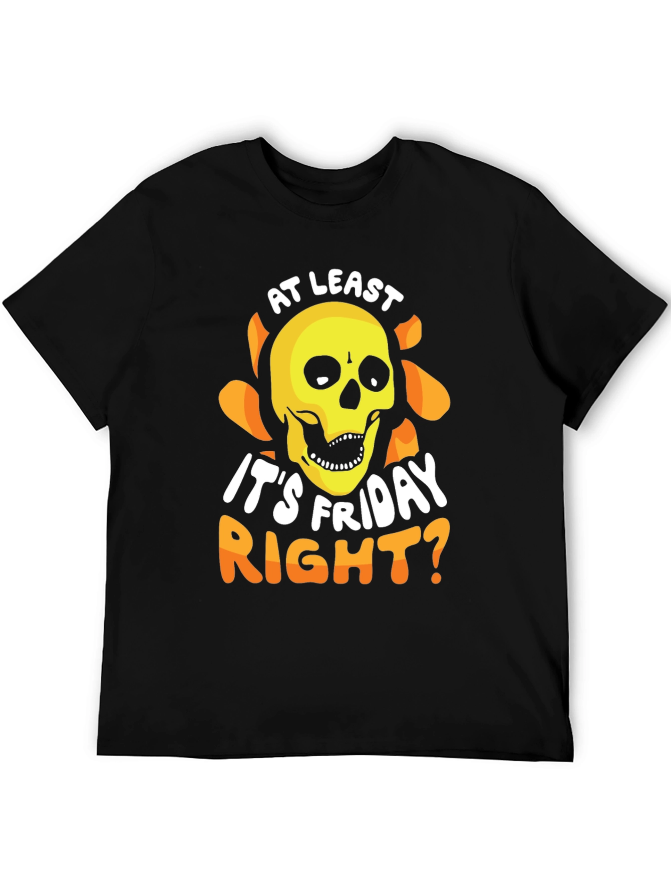 Friday Skull Graphic Tee - Mens Black T-Shirt