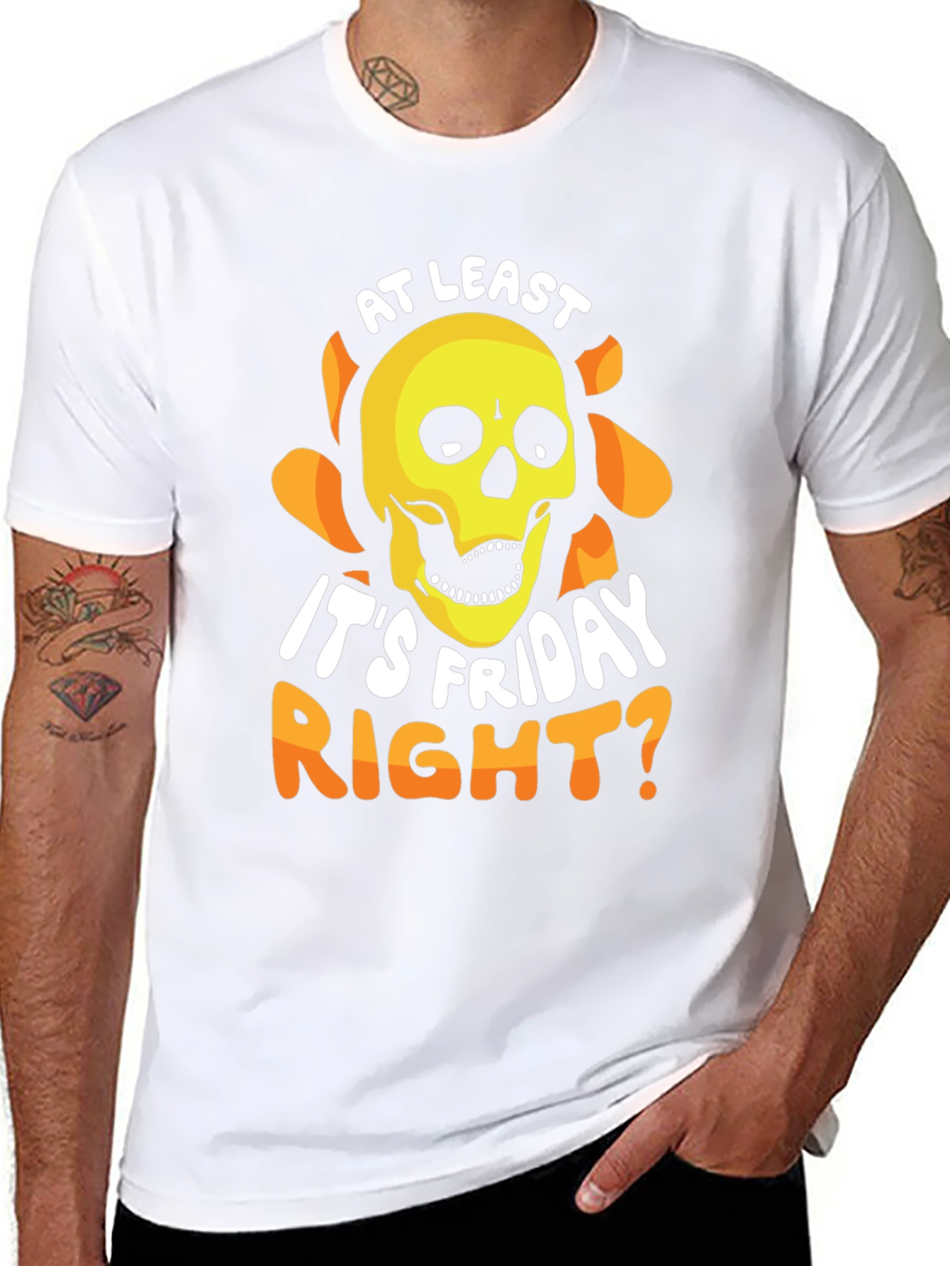 Friday Skull Graphic Tee - Mens Black T-Shirt