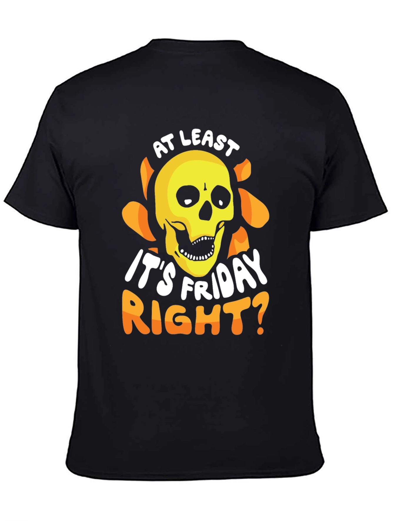 Friday Skull Graphic Tee - Mens Black T-Shirt