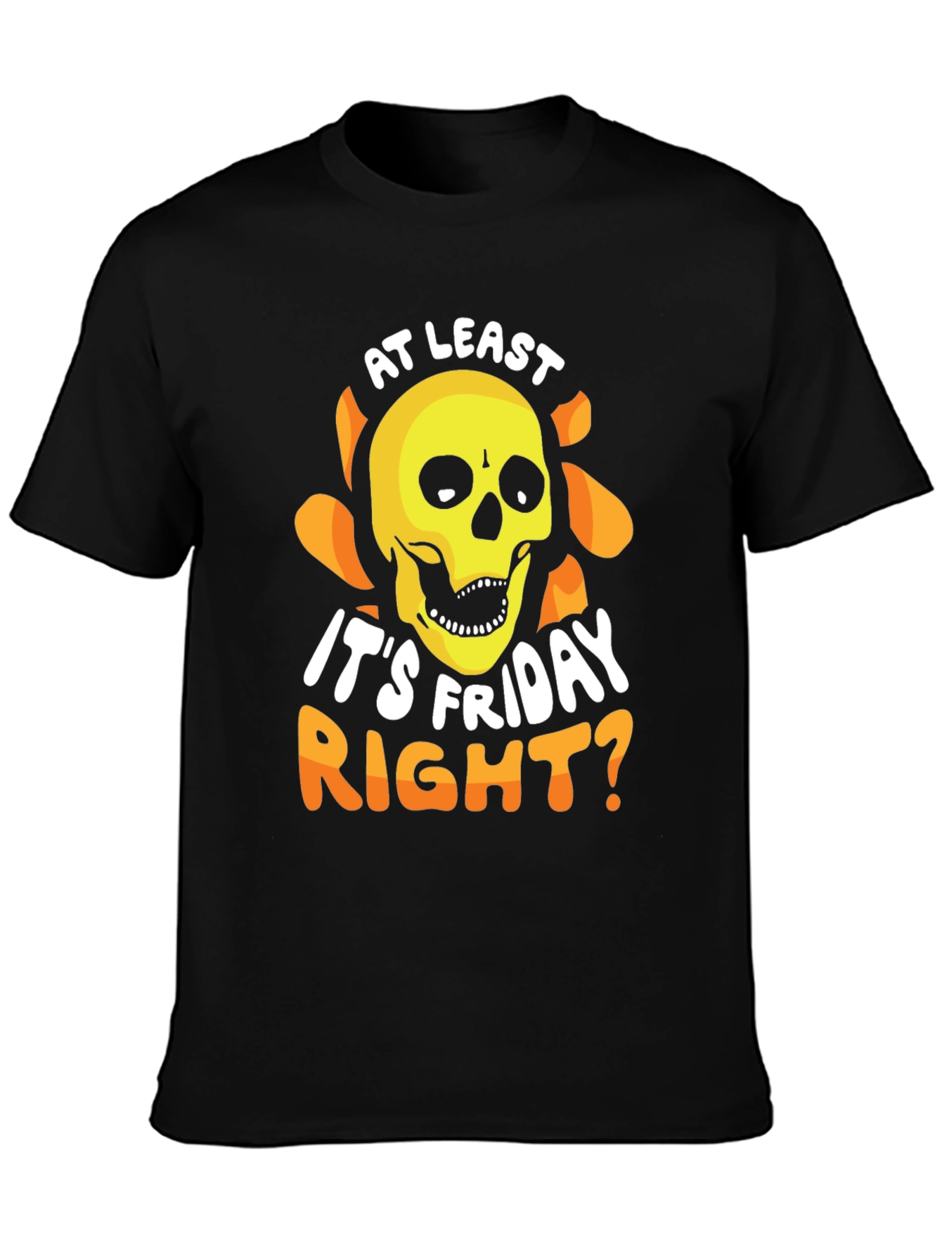 Friday Skull Graphic Tee - Mens Black T-Shirt