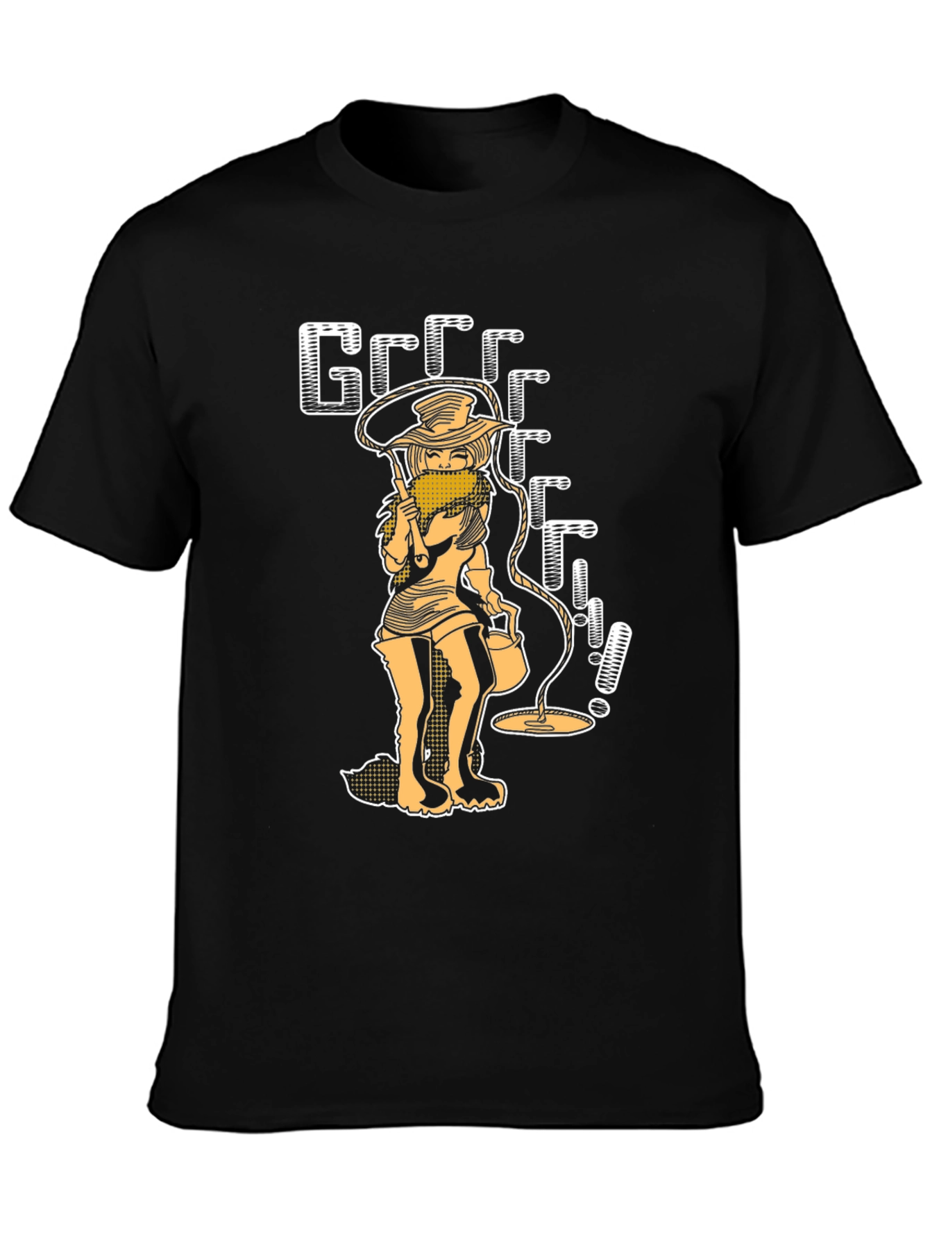 Grrrr Girl Black Graphic Tee