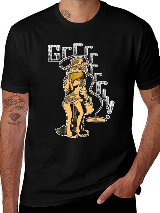 Grrrr Girl Black Graphic Tee