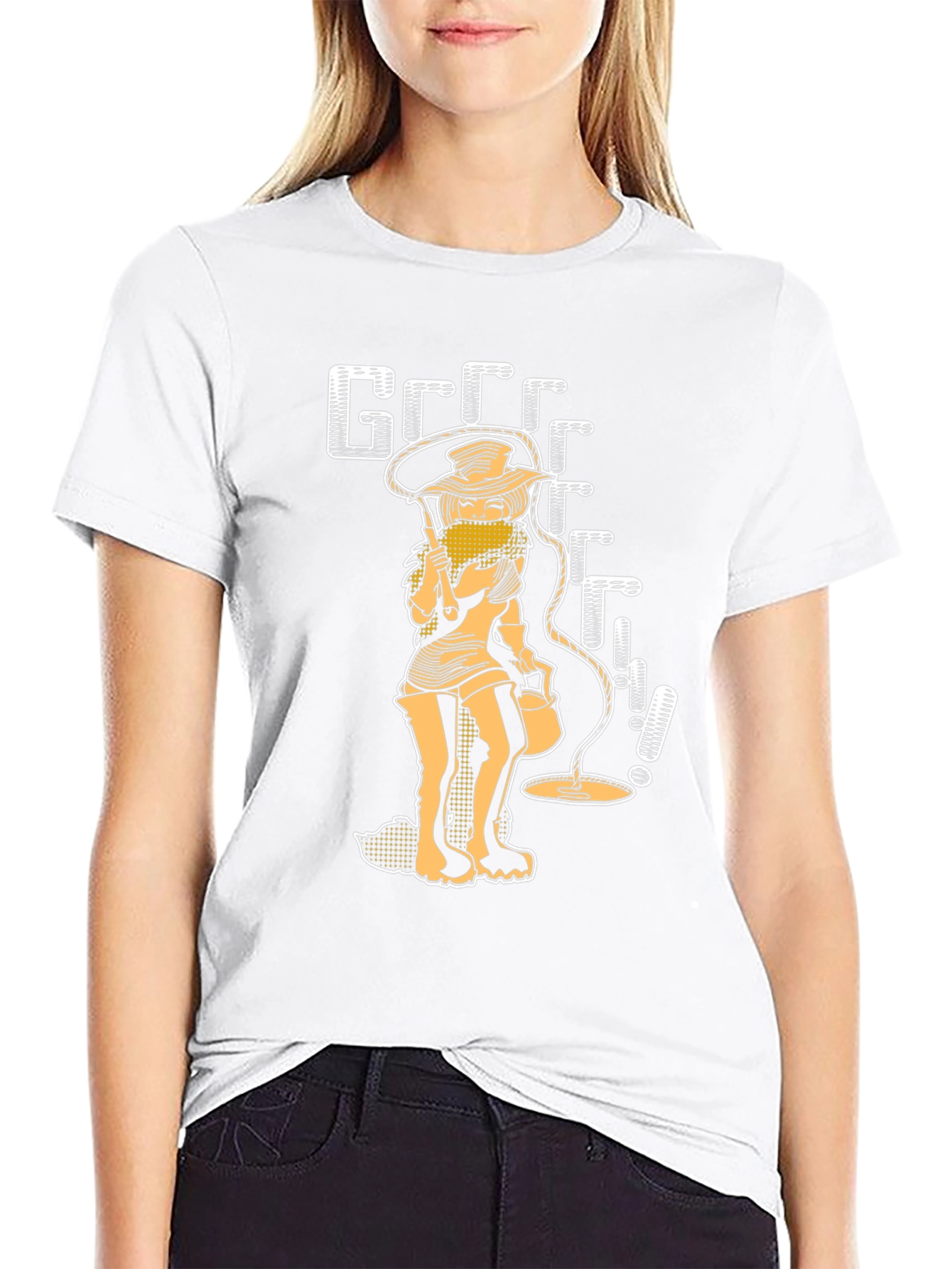 Grrrr Girl Black Graphic Tee