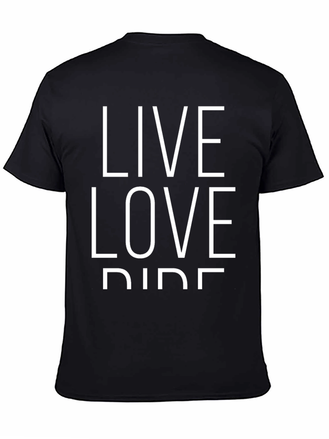 Live Love Ride Black Graphic Tee