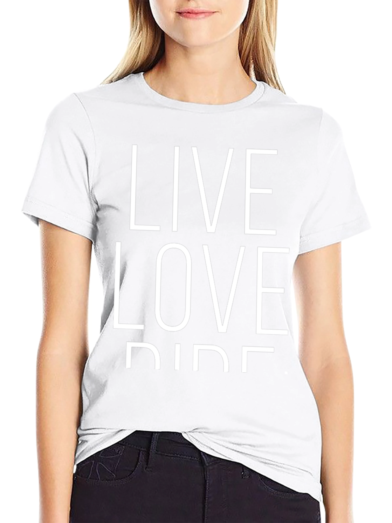 Live Love Ride Black Graphic Tee