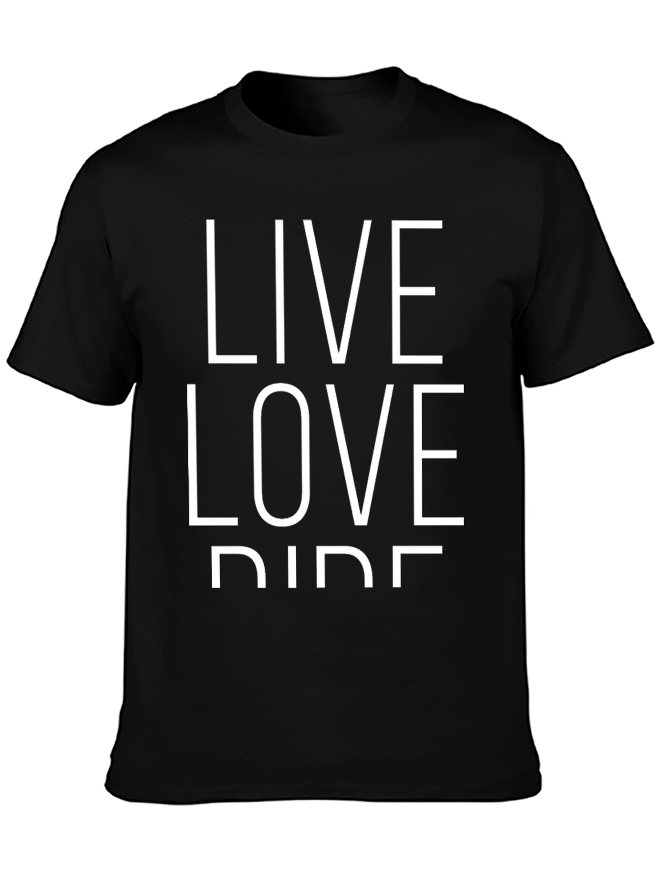 Live Love Ride Black Graphic Tee