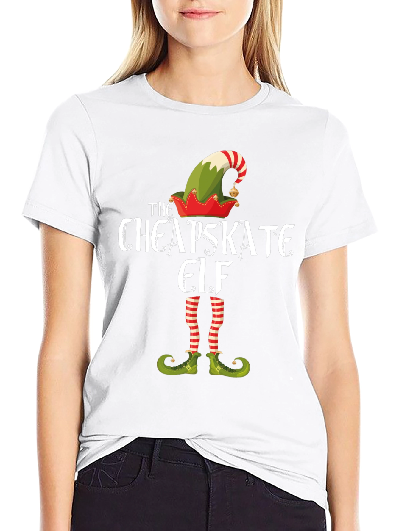 Cheapskate Elf Graphic T-Shirt