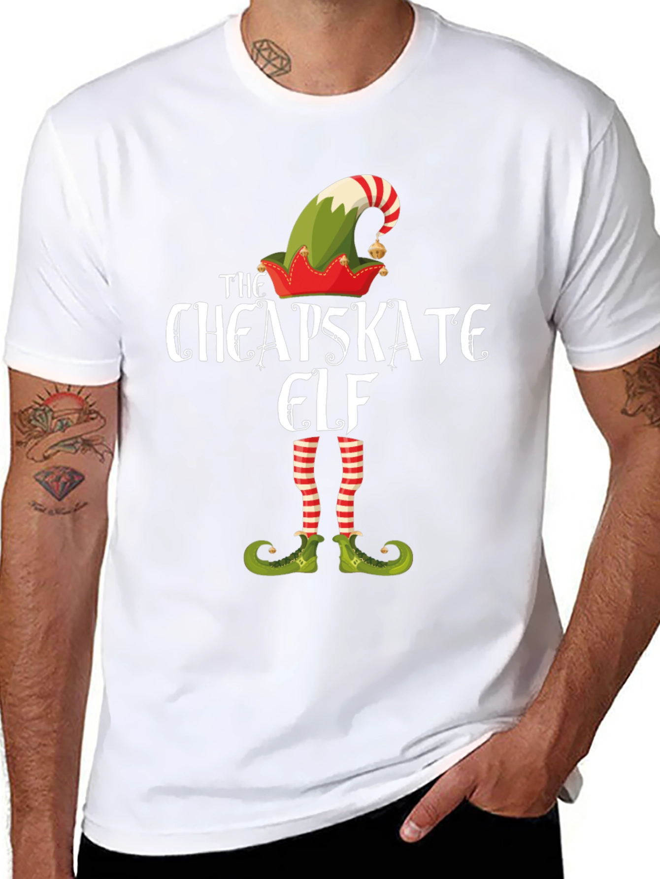 Cheapskate Elf Graphic T-Shirt