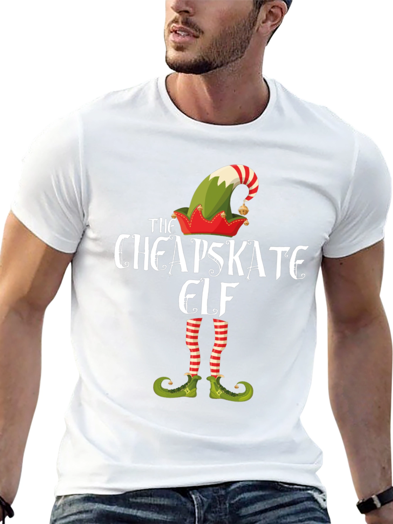 Cheapskate Elf Graphic T-Shirt