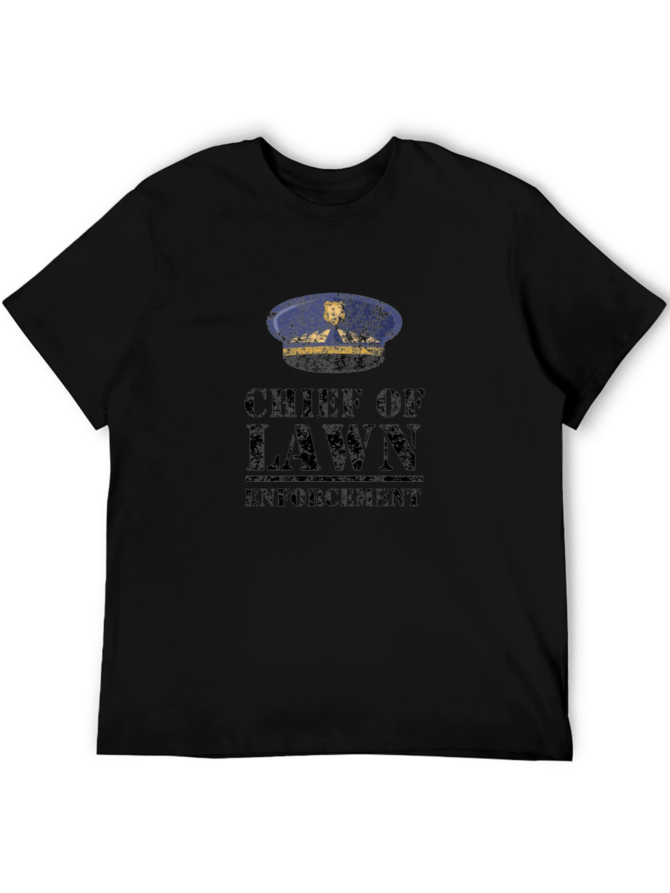 Chief of Lawn Enforcement T-Shirt - Black
