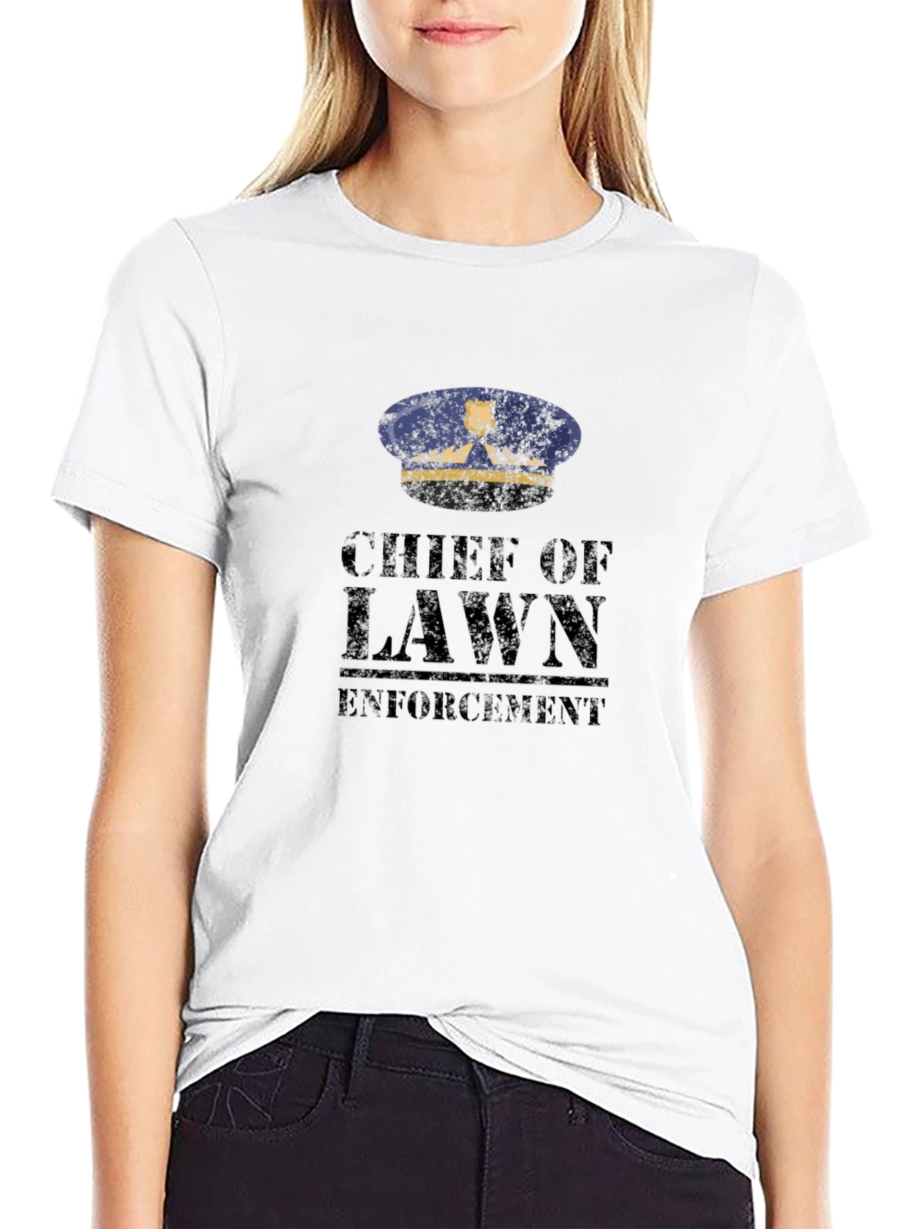Chief of Lawn Enforcement T-Shirt - Black