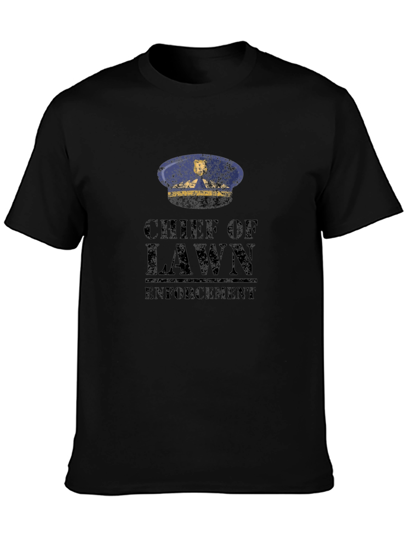 Chief of Lawn Enforcement T-Shirt - Black