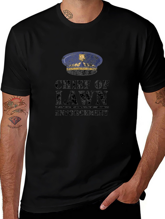 Chief of Lawn Enforcement T-Shirt - Black
