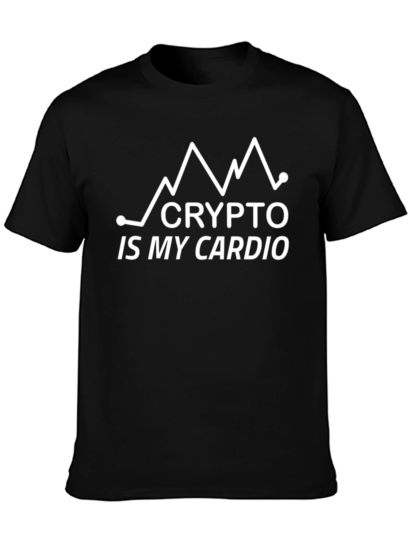 Crypto Is My Cardio Black T-Shirt