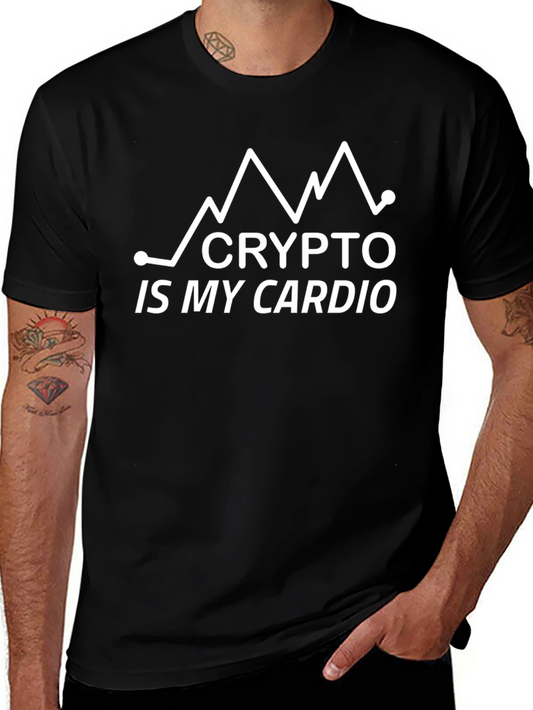 Crypto Is My Cardio Black T-Shirt
