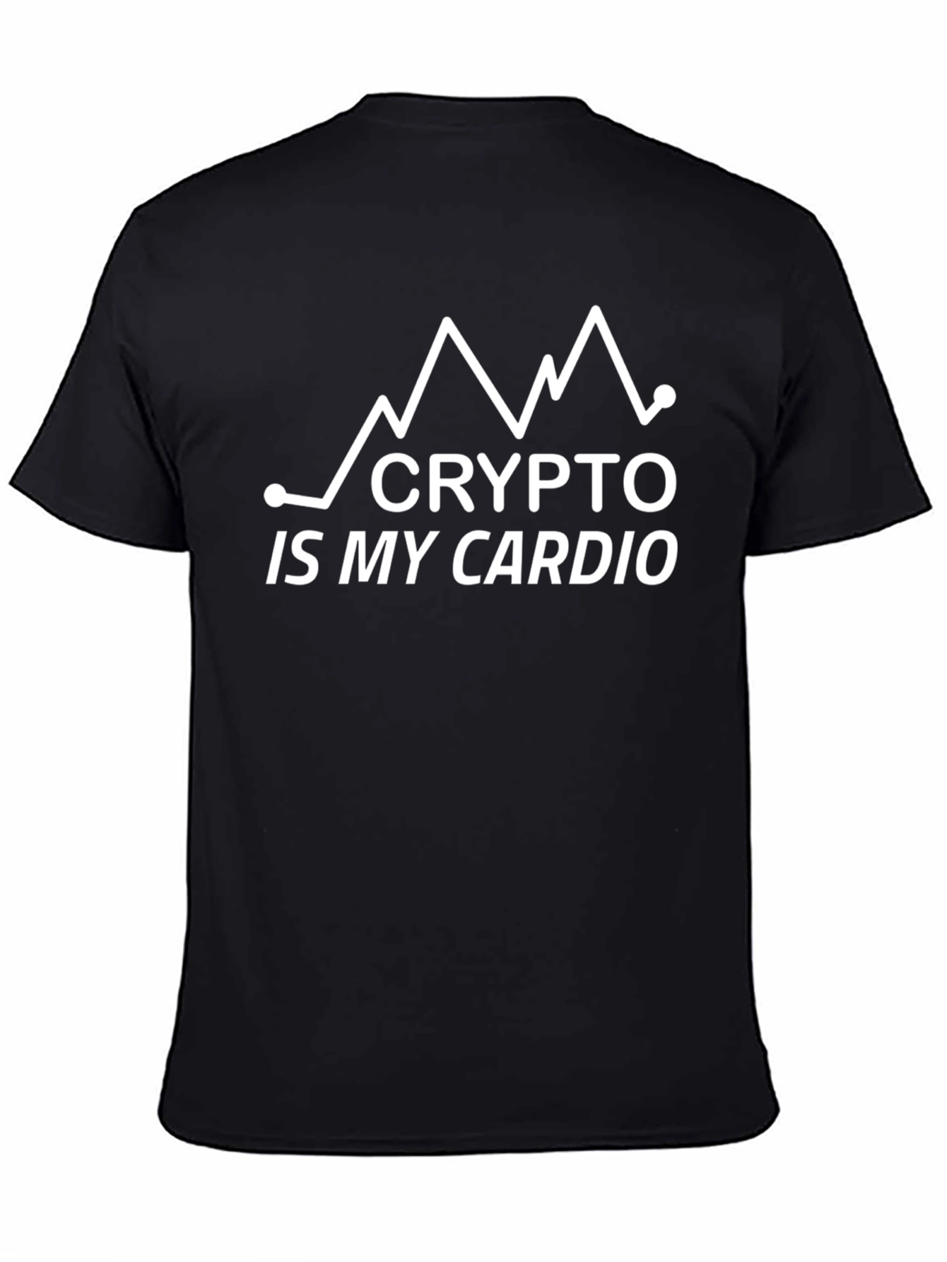 Crypto Is My Cardio Black T-Shirt