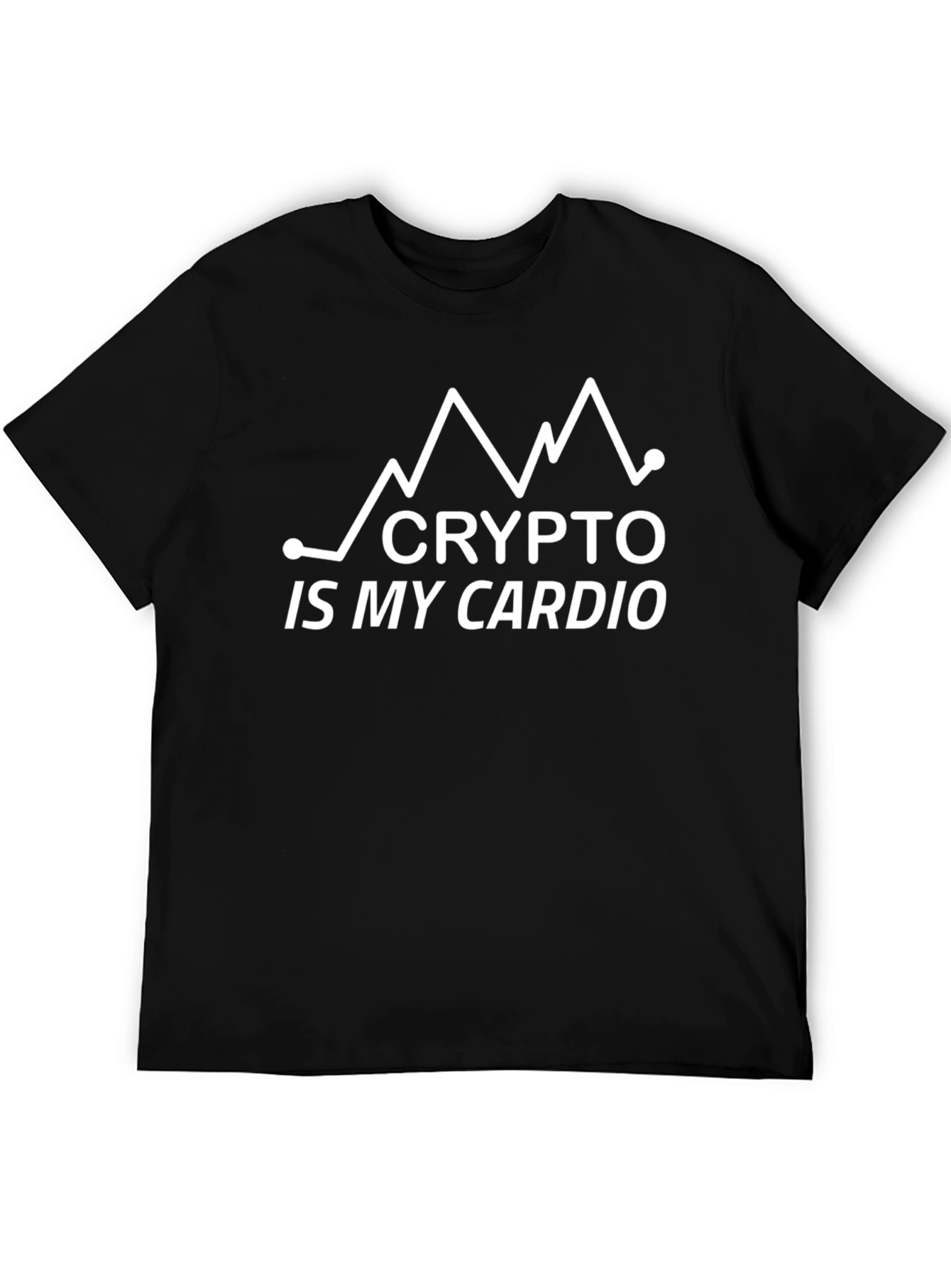 Crypto Is My Cardio Black T-Shirt