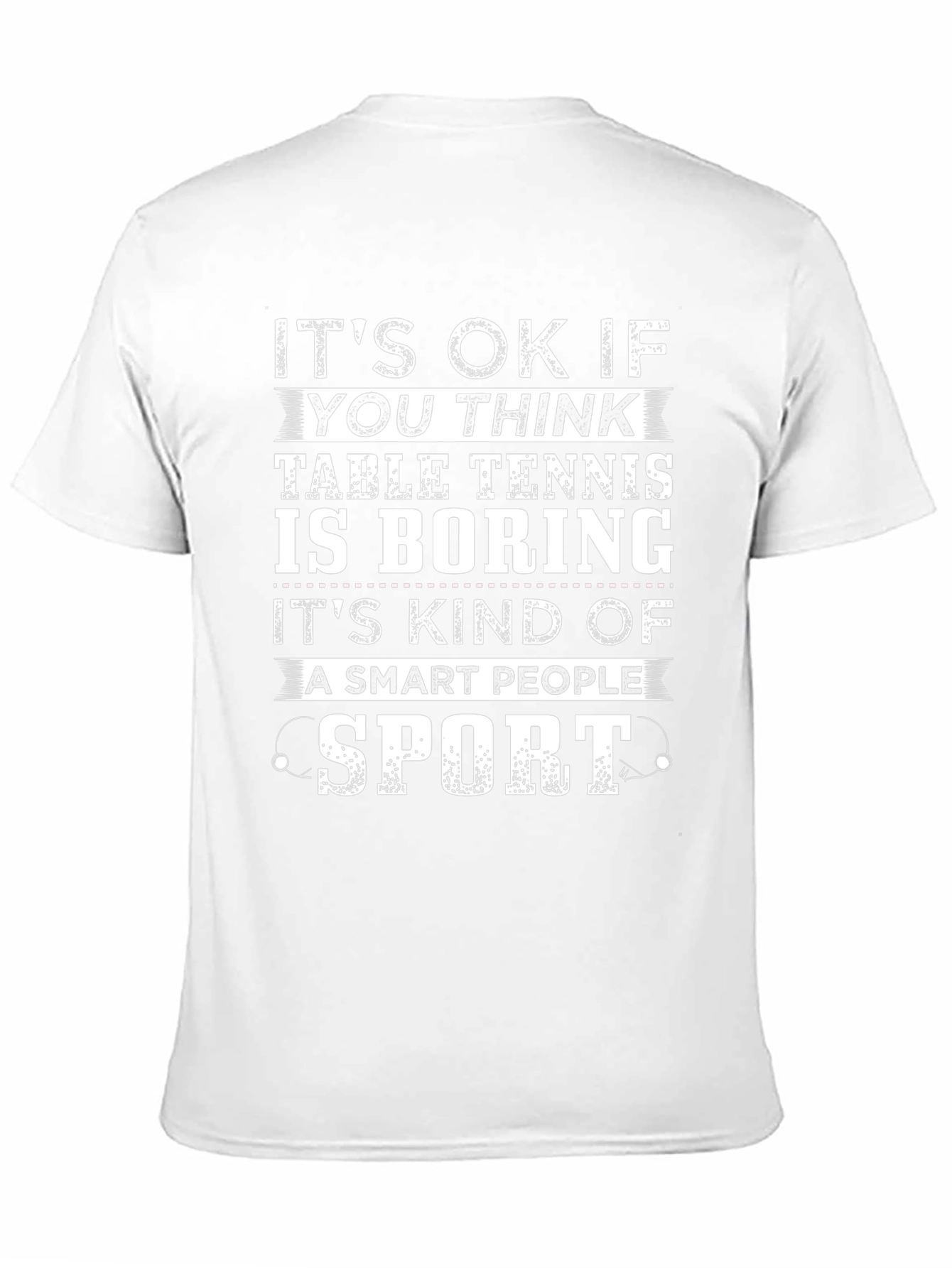 Funny Table Tennis Smart People Sport Graphic T-Shirt